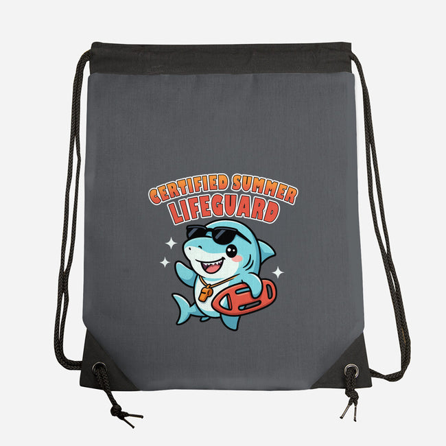 Certified Summer Lifeguard-None-Drawstring-Bag-Lorets