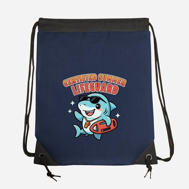 Certified Summer Lifeguard-None-Drawstring-Bag-Lorets