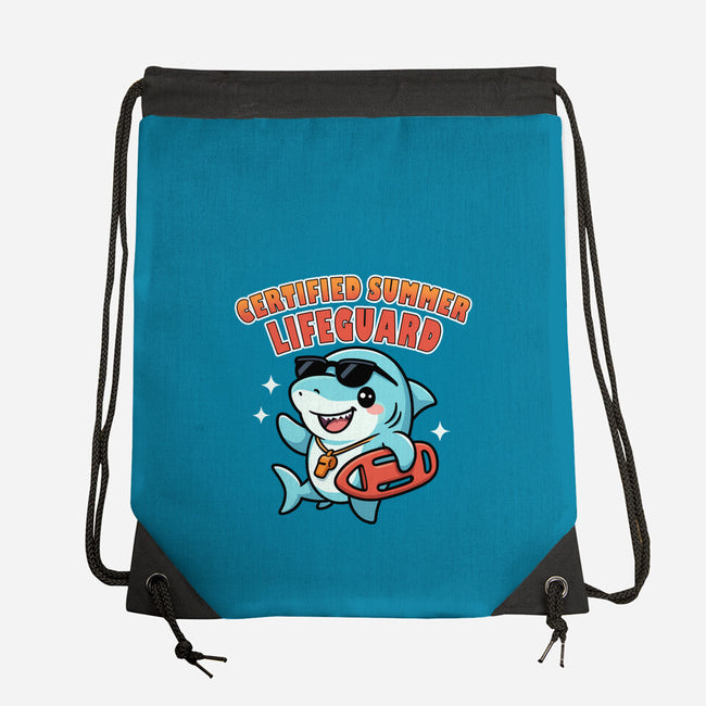 Certified Summer Lifeguard-None-Drawstring-Bag-Lorets