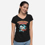 Certified Summer Lifeguard-Womens-V-Neck-Tee-Lorets