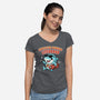 Certified Summer Lifeguard-Womens-V-Neck-Tee-Lorets