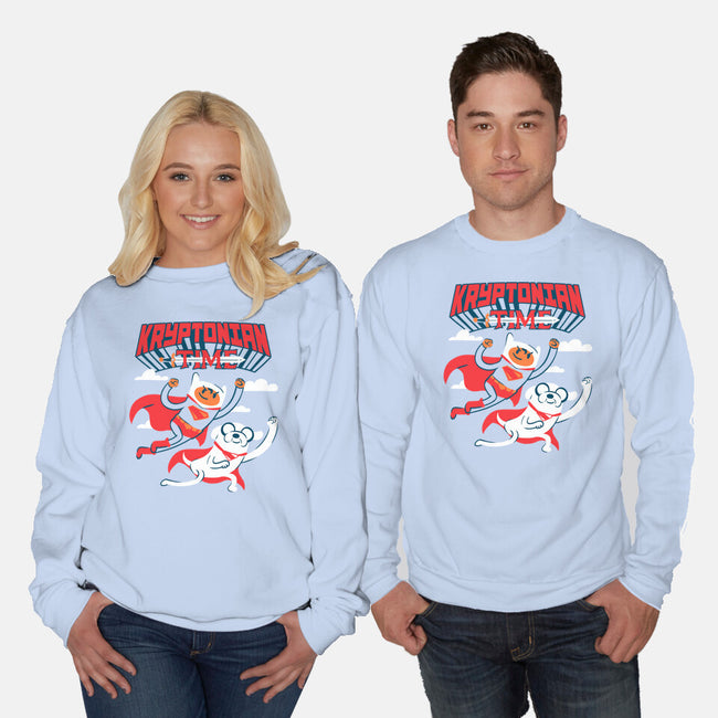Kryptonian Time-Unisex-Crew Neck-Sweatshirt-estudiofitas