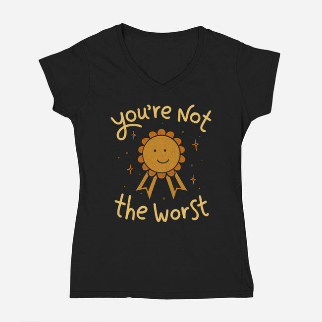 You're Not The Worst-Womens-V-Neck-Tee-koalastudio