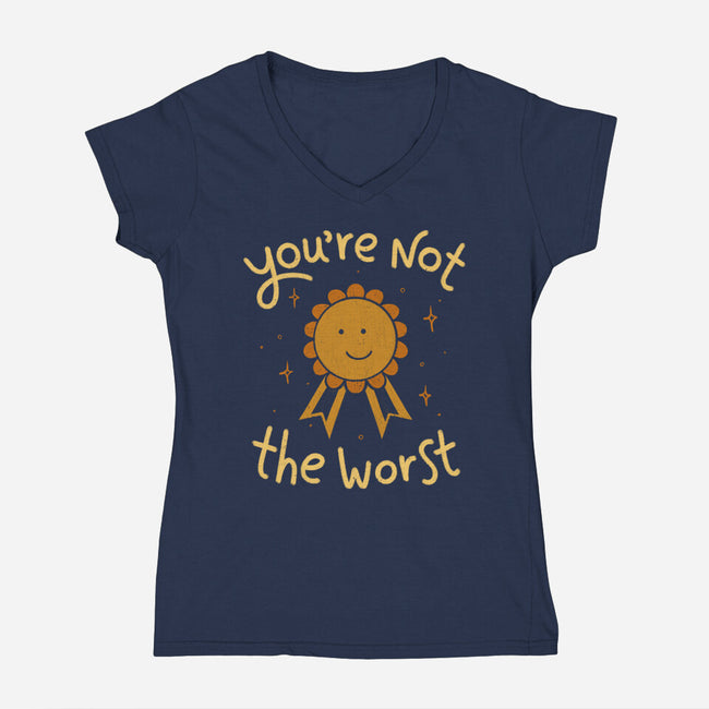 You're Not The Worst-Womens-V-Neck-Tee-koalastudio