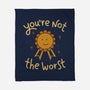 You're Not The Worst-None-Fleece-Blanket-koalastudio
