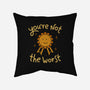 You're Not The Worst-None-Removable Cover w Insert-Throw Pillow-koalastudio
