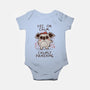 Calmly Panicking-Baby-Basic-Onesie-koalastudio