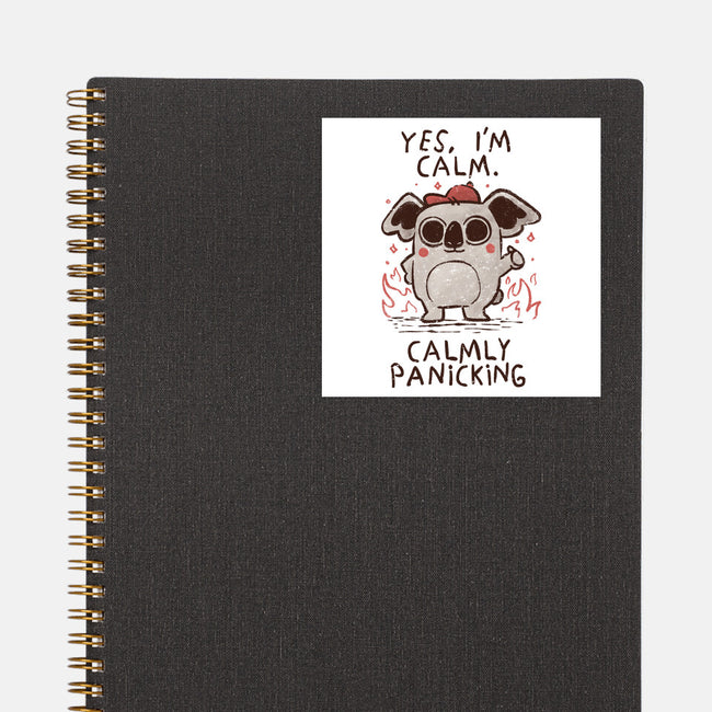 Calmly Panicking-None-Glossy-Sticker-koalastudio