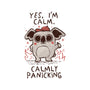 Calmly Panicking-Youth-Crew Neck-Sweatshirt-koalastudio