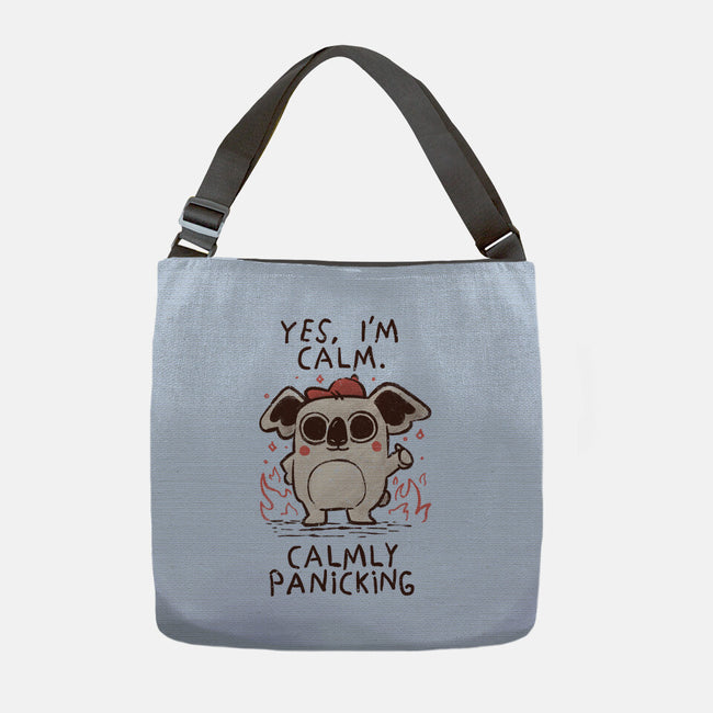 Calmly Panicking-None-Adjustable Tote-Bag-koalastudio