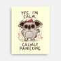 Calmly Panicking-None-Stretched-Canvas-koalastudio