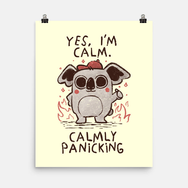 Calmly Panicking-None-Matte-Poster-koalastudio