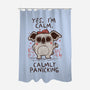 Calmly Panicking-None-Polyester-Shower Curtain-koalastudio