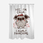 Calmly Panicking-None-Polyester-Shower Curtain-koalastudio