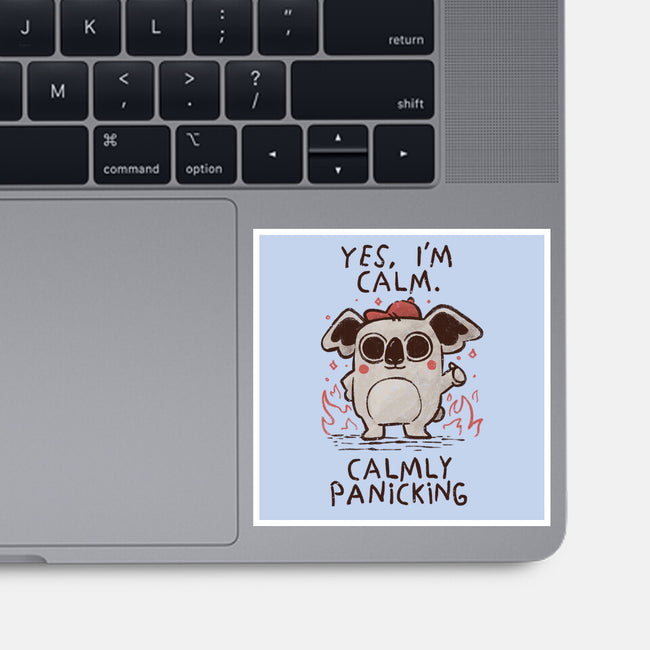 Calmly Panicking-None-Glossy-Sticker-koalastudio