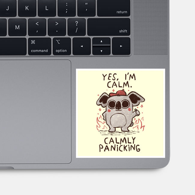Calmly Panicking-None-Glossy-Sticker-koalastudio