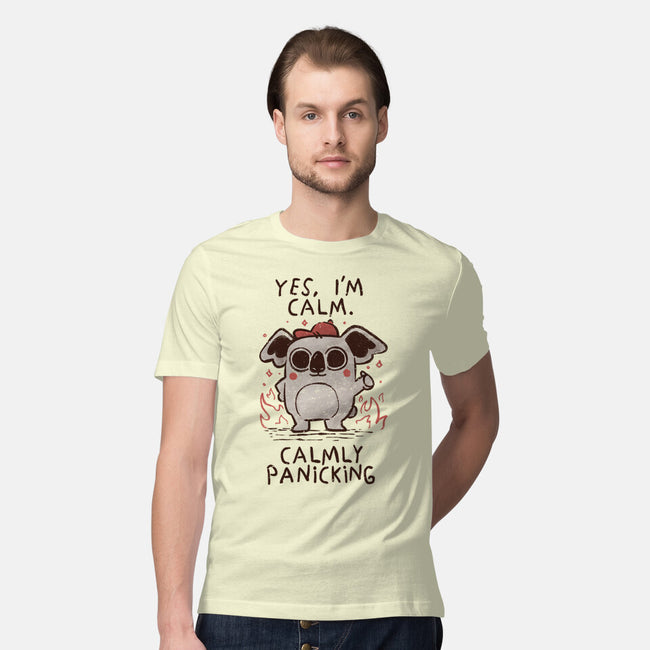 Calmly Panicking-Mens-Premium-Tee-koalastudio