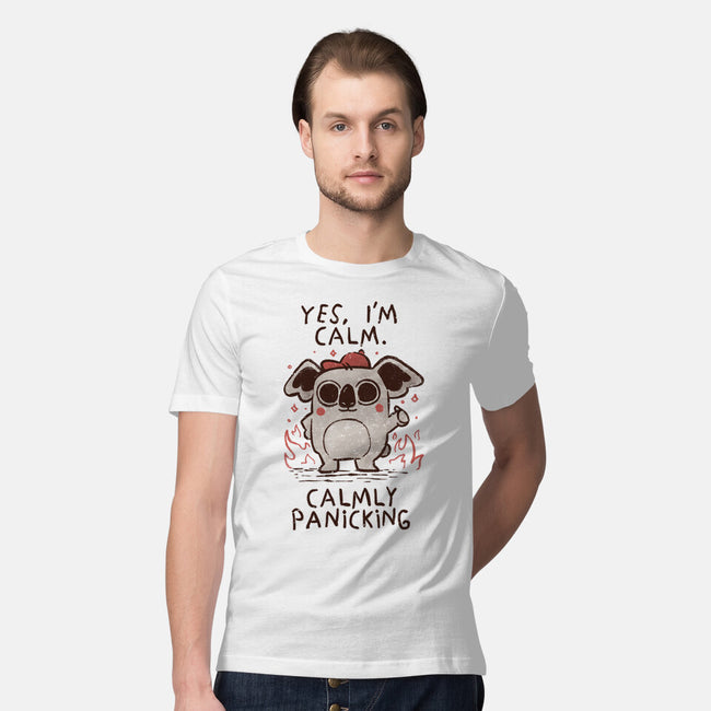 Calmly Panicking-Mens-Premium-Tee-koalastudio