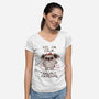 Calmly Panicking-Womens-V-Neck-Tee-koalastudio