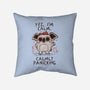 Calmly Panicking-None-Removable Cover w Insert-Throw Pillow-koalastudio