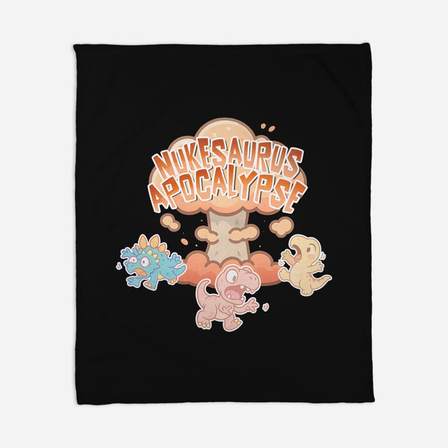 NukeSaurus Apocalypse-None-Fleece-Blanket-Lorets