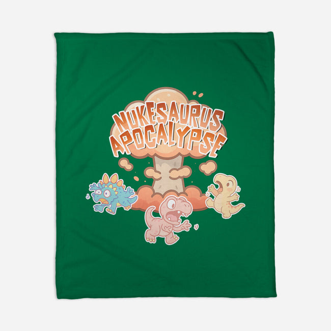 NukeSaurus Apocalypse-None-Fleece-Blanket-Lorets