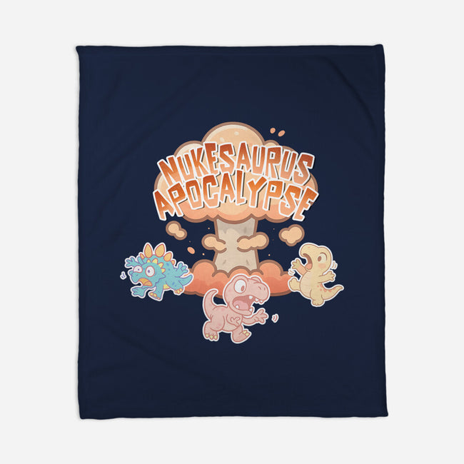 NukeSaurus Apocalypse-None-Fleece-Blanket-Lorets