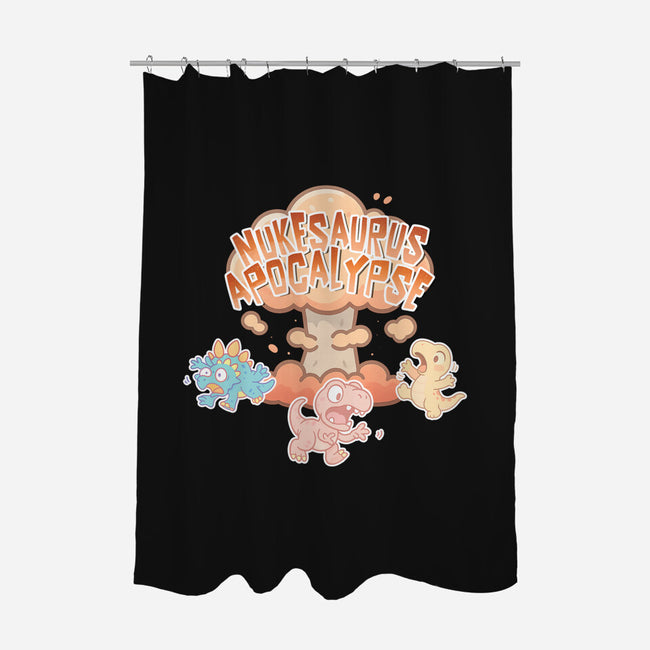 NukeSaurus Apocalypse-None-Polyester-Shower Curtain-Lorets