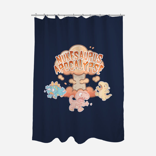 NukeSaurus Apocalypse-None-Polyester-Shower Curtain-Lorets