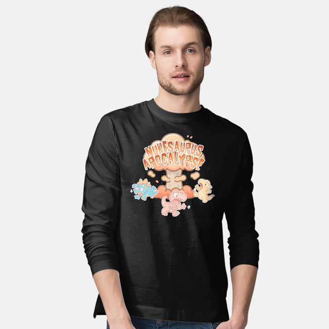 NukeSaurus Apocalypse-Mens-Long Sleeved-Tee-Lorets