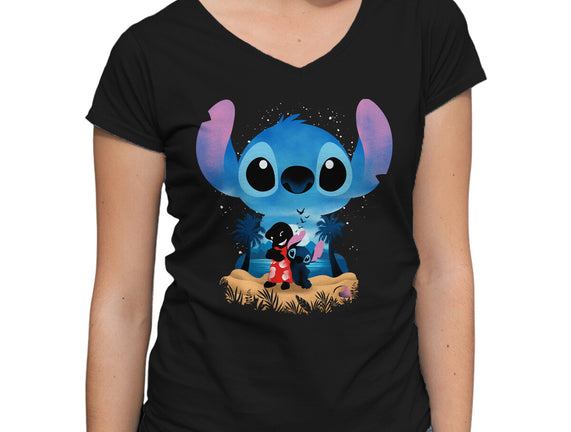 Stitch Beach Illusion