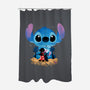 Stitch Beach Illusion-None-Polyester-Shower Curtain-Dixie Z