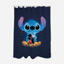 Stitch Beach Illusion-None-Polyester-Shower Curtain-Dixie Z