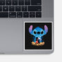 Stitch Beach Illusion-None-Glossy-Sticker-Dixie Z