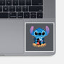 Stitch Beach Illusion-None-Glossy-Sticker-Dixie Z