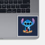 Stitch Beach Illusion-None-Glossy-Sticker-Dixie Z