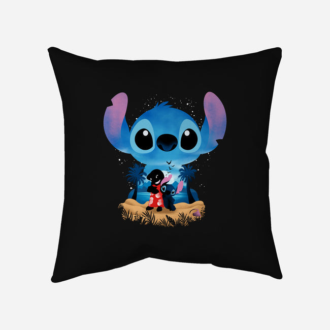 Stitch Beach Illusion-None-Removable Cover w Insert-Throw Pillow-Dixie Z