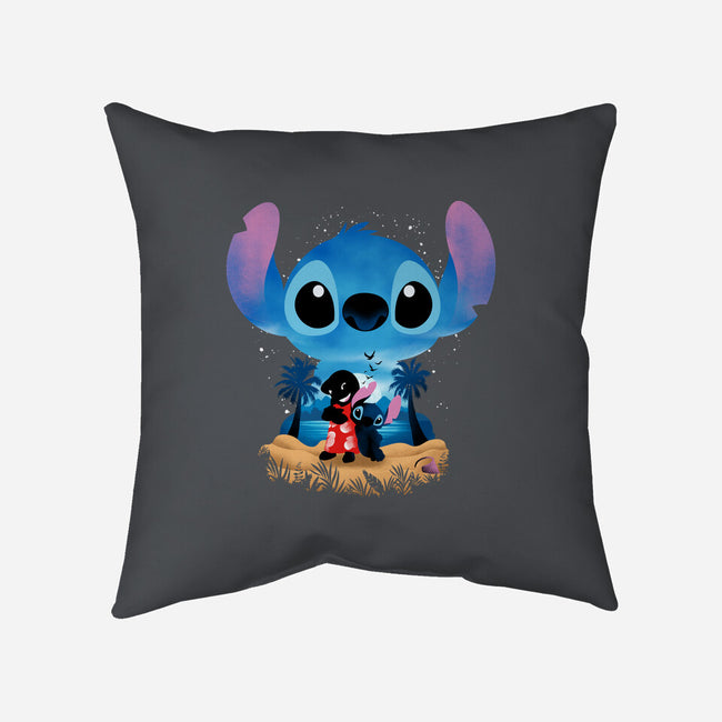 Stitch Beach Illusion-None-Removable Cover w Insert-Throw Pillow-Dixie Z