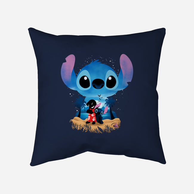 Stitch Beach Illusion-None-Removable Cover w Insert-Throw Pillow-Dixie Z
