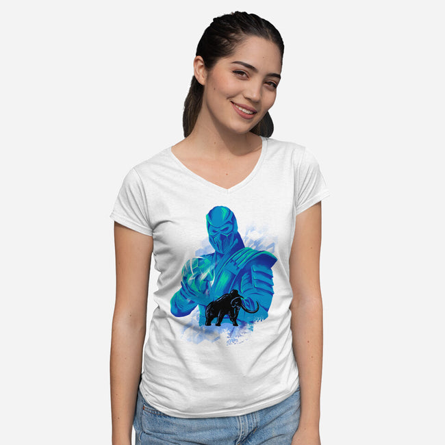 Freezing Age-Womens-V-Neck-Tee-spoilerinc