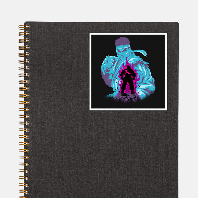 Fighting The Demon-None-Glossy-Sticker-spoilerinc