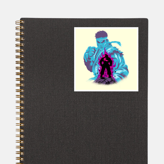 Fighting The Demon-None-Glossy-Sticker-spoilerinc