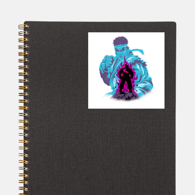 Fighting The Demon-None-Glossy-Sticker-spoilerinc