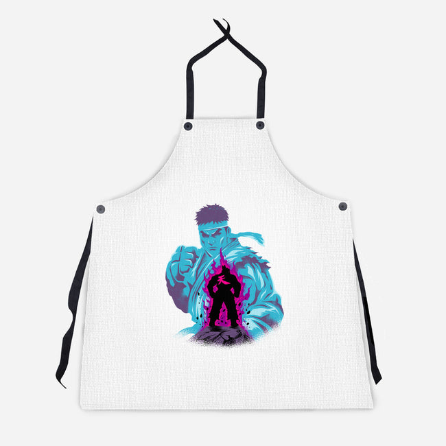 Fighting The Demon-Unisex-Kitchen-Apron-spoilerinc