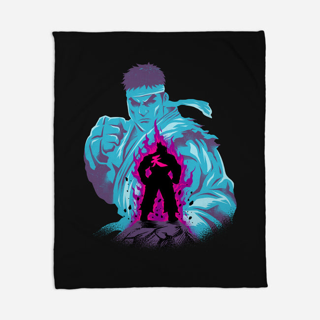Fighting The Demon-None-Fleece-Blanket-spoilerinc