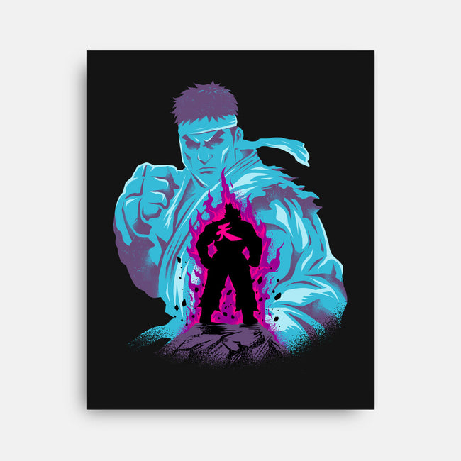 Fighting The Demon-None-Stretched-Canvas-spoilerinc