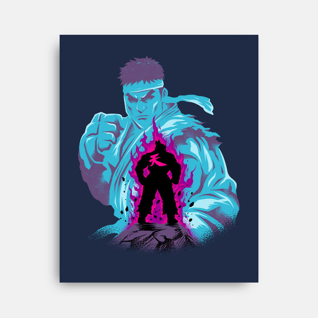 Fighting The Demon-None-Stretched-Canvas-spoilerinc