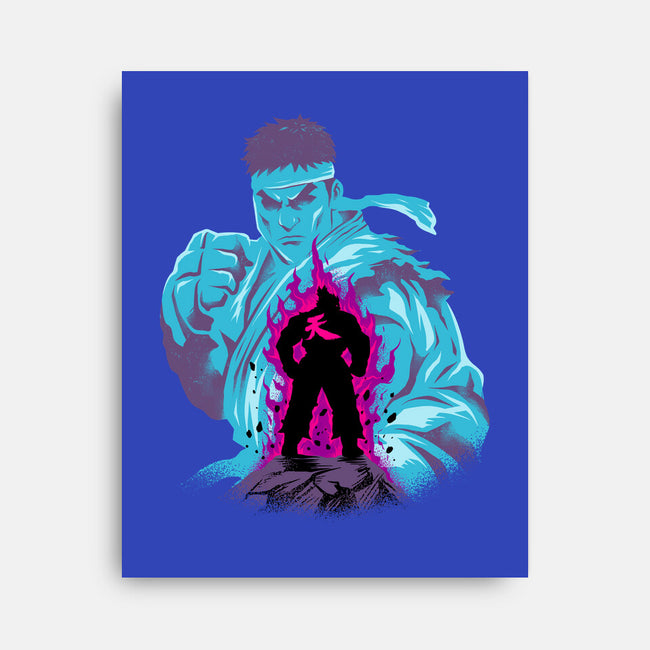 Fighting The Demon-None-Stretched-Canvas-spoilerinc