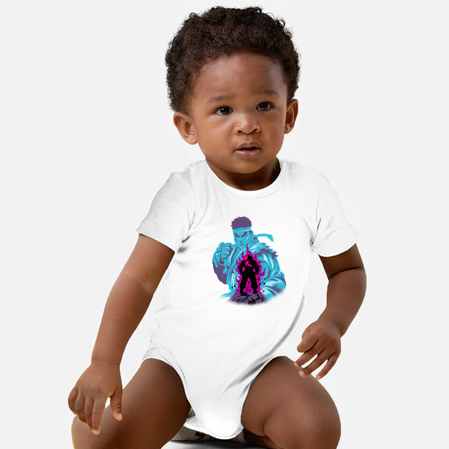 Fighting The Demon-Baby-Basic-Onesie-spoilerinc