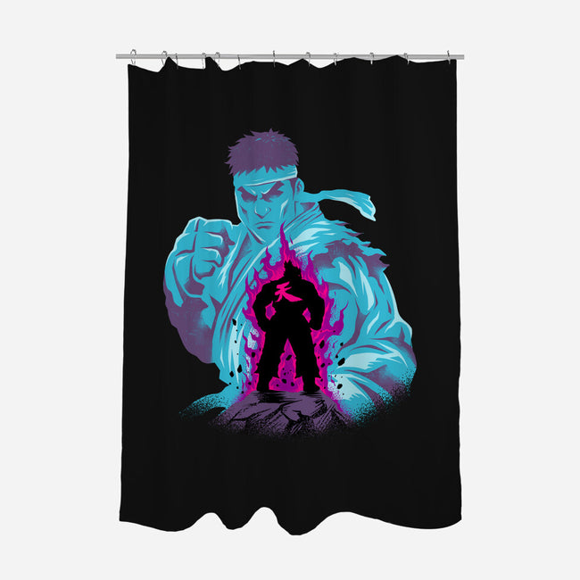 Fighting The Demon-None-Polyester-Shower Curtain-spoilerinc